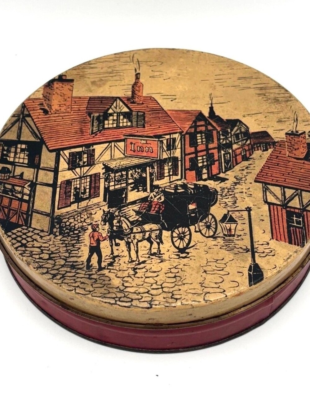 Antique / Vintage - The English Scene Tin by George Weston, Rare